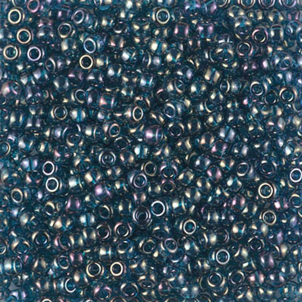 Round Seed Bead by Miyuki - #305 Montana Blue Transparent Gold Luster