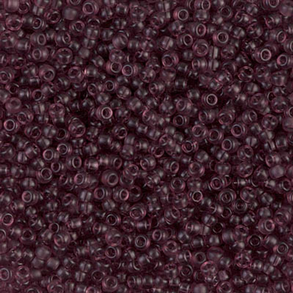 Round Seed Bead by Miyuki - #2401-SF Smoky Amethyst Transparent Semi-Matte