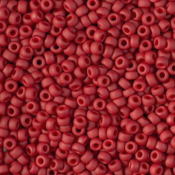Round Seed Bead by Miyuki - #2040 Brick Red Metallic Matte