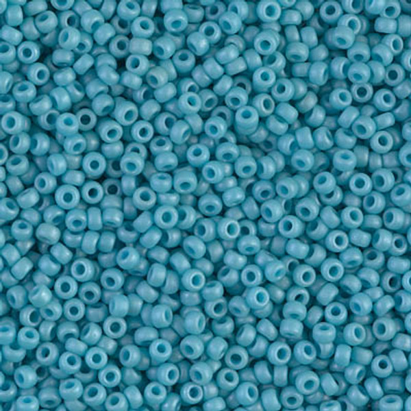 Round Seed Bead by Miyuki - #2029 Turquoise Blue Opaque Luster Matte