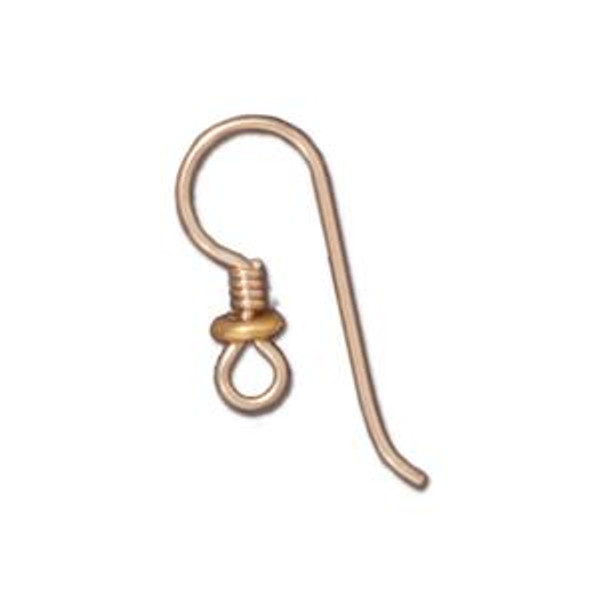 Earwires: French Hook Gold Filled Heishi & Coil by Tierracast | Pack of 2