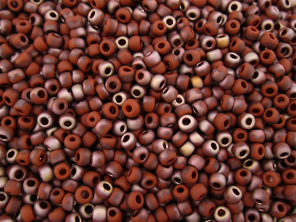 Round Seed Bead by Toho - #Y855F HYBRID Terra Cotta Apollo Matte *Discontinued*