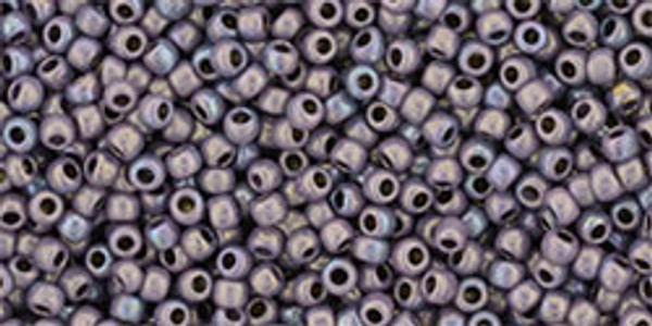 Round Seed Bead by Toho - #Y862-F HYBRID Oxidized Bronze Purple Matte *Discontinued*