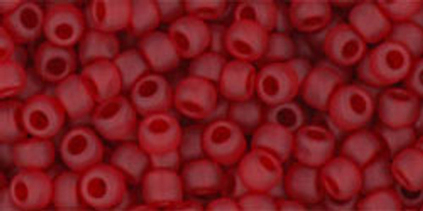 Round Seed Bead by Toho - #5-CF Ruby Transparent Matte