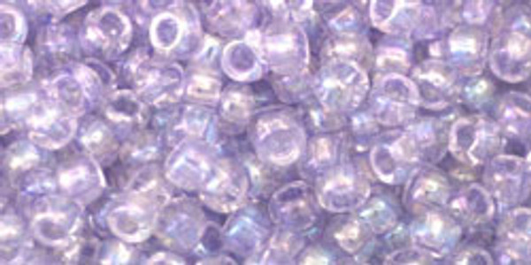 Round Seed Bead by Toho - #477 Dyed Lavender Mist Transparent Rainbow