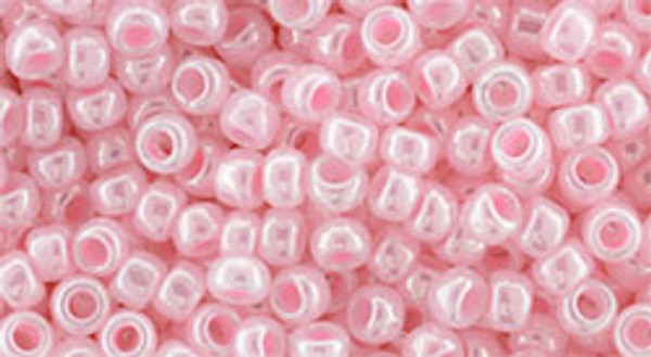 Round Seed Bead by Toho - #908 Dyed Baby Pink Ceylon