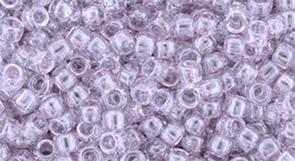 Round Seed Bead by Toho - #632 Light Lavender Transparent Gold Luster