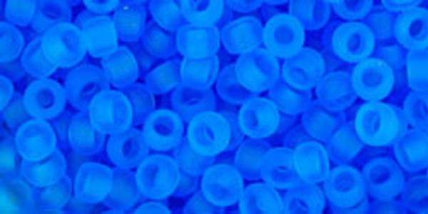 Round Seed Bead by Toho - #3-CF Dark Aquamarine Transparent Matte