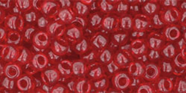 Round Seed Bead by Toho - #5-C Ruby Transparent