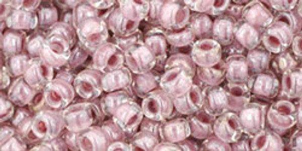 Round Seed Bead by Toho - #353 Clear / Lavender Inside Color Lined
