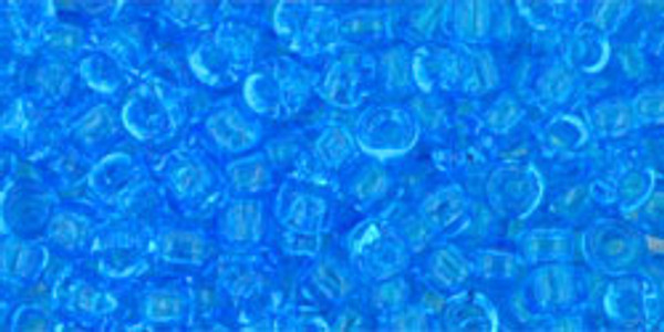 Round Seed Bead by Toho - #3-B Dark Aquamarine Transparent