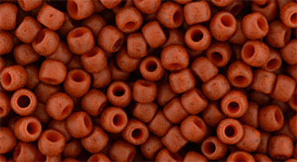 Round Seed Bead by Toho - #2611-F Semi Glazed Orange