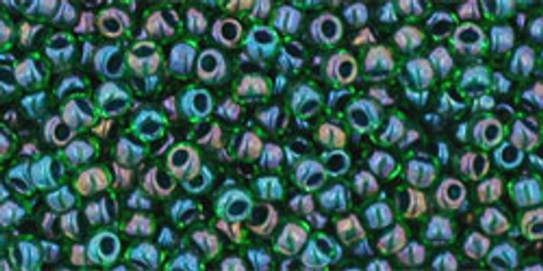 Round Seed Bead by Toho - #0249 Peridot / Emerald Inside Color Lined