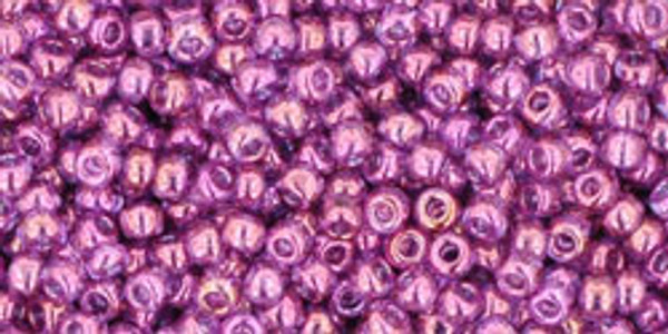 Round Seed Bead by Toho - #0205 Dark Amethyst Gold Luster