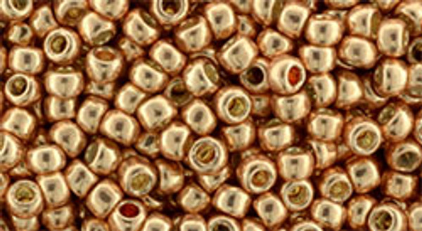 Round Seed Bead by Toho - #551 Galvanized Rose Gold