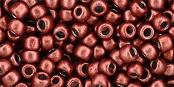 Round Seed Bead by Toho - #YPS0012 HYBRID ColorTrends: Metallic Aurora Red *Discontinued*