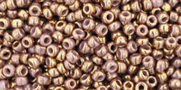 Round Seed Bead by Toho - #1704 Gilded Marble Lavender