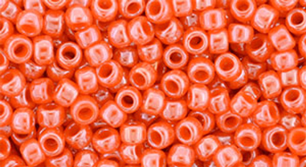 Round Seed Bead by Toho - #0129 Pumpkin Opaque Luster