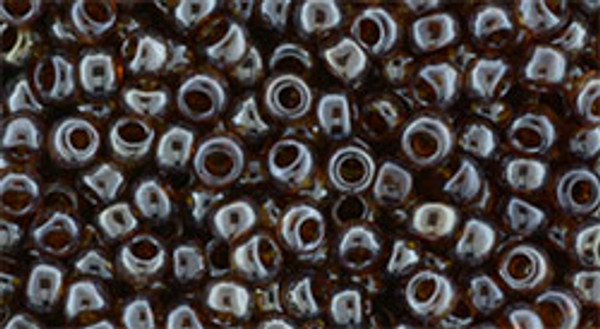 Round Seed Bead by Toho - #0114 Smoky Topaz Transparent Luster