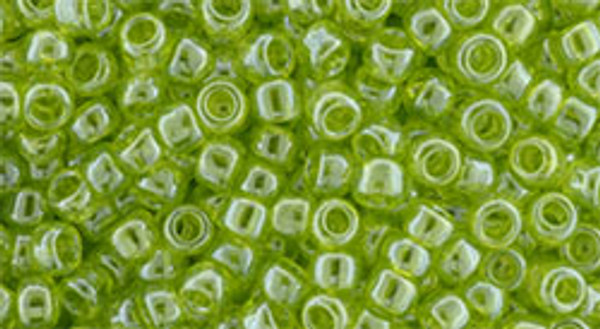 Round Seed Bead by Toho - #0105 Lime Green Transparent Luster