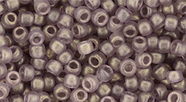 Round Seed Bead by Toho - #Y628 HYBRID Sueded Gold Amethyst Transparent *Discontinued*