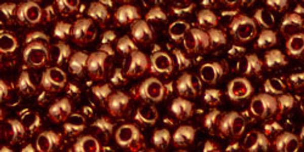 Round Seed Bead by Toho - #329 African Sunset Gold Luster