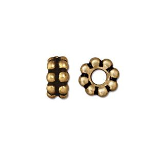 TierraCast Bead: 10mm Beaded | Pk of 6