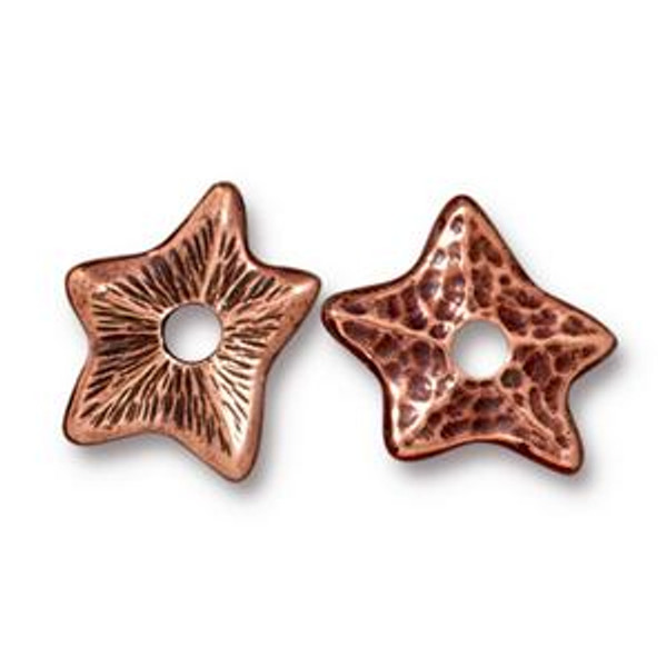 TierraCast Bead: Rivetable, Star | Pk of 4 *Discontinued*