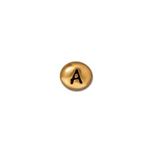 TierraCast Bead: Letter A | Pk of 2