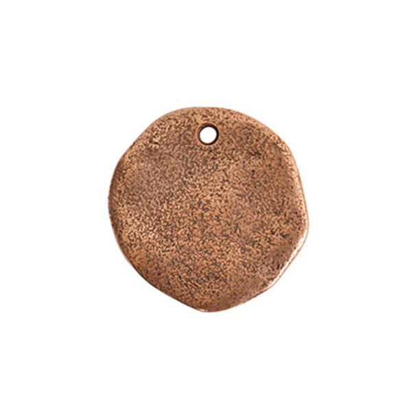 Nunn Metal Stamping: Organic Tag Circle Large Single Hole | 1 each