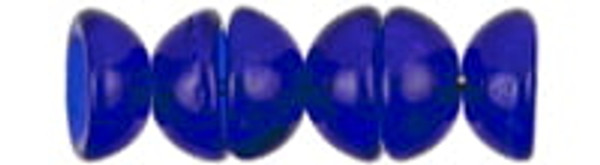 Teacup Bead 2x4mm - Cobalt Transparent