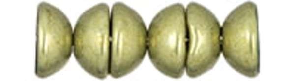 Teacup Bead 2x4mm - ColorTrends: Saturated Limelight Metallic