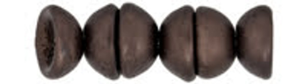 Teacup Bead 2x4mm - Dark Bronze Matte