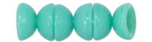 Teacup Bead 2x4mm - Turquoise Opaque