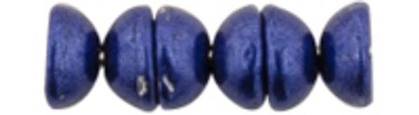 Teacup Bead 2x4mm - ColorTrends: Saturated Metallic Evening Blue