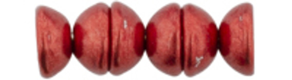 Teacup Bead 2x4mm - ColorTrends: Saturated Metallic Cranberry