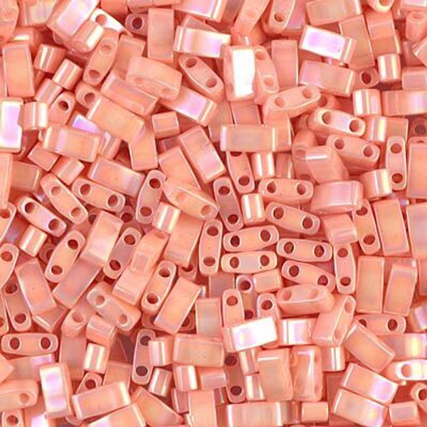 Half Tila Beads - #0596 Tea Rose Opaque Luster