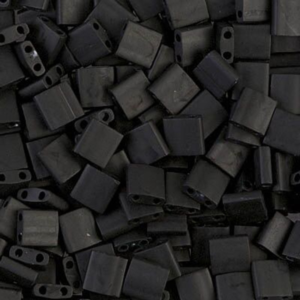 Tila Beads - #0401F Black Opaque Matte