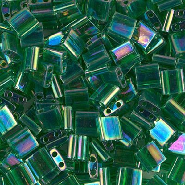 Tila Beads - #0179 Green Transparent Rainbow