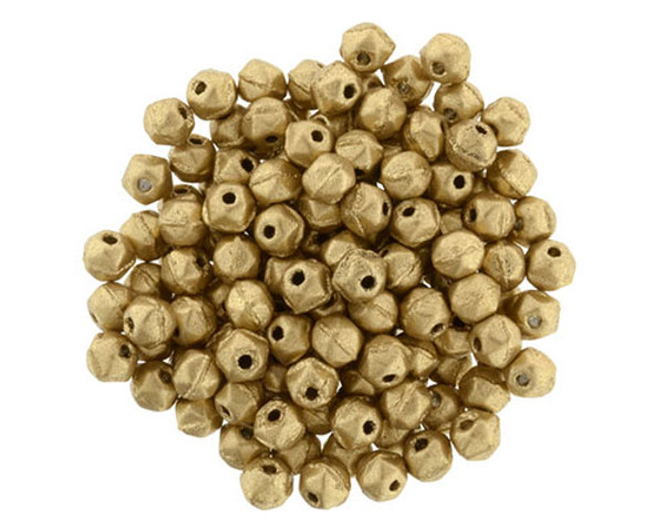 3mm Round - English Cut - #K0171 Aztec Gold Metallic Matte (50pcs)