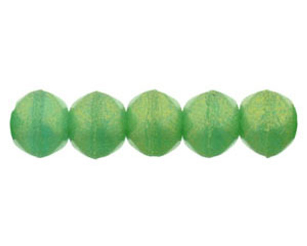 3mm Round - English Cut - #MSG52060 Sueded Gold Atlantis Green (50pcs)