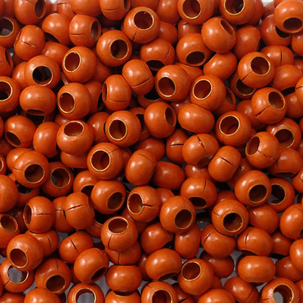 6/0 Heavy Metal Seed Beads - Orange Light