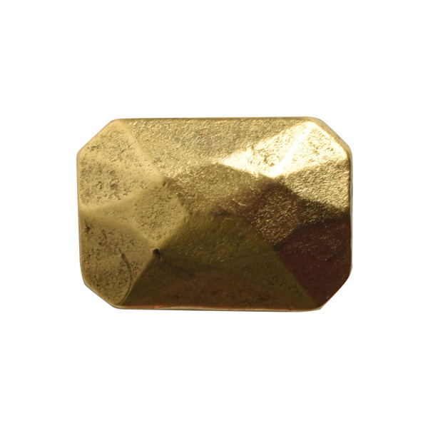 Nunn Metal Beads: Faceted Rectangle - 13x9mm | Pk of 2