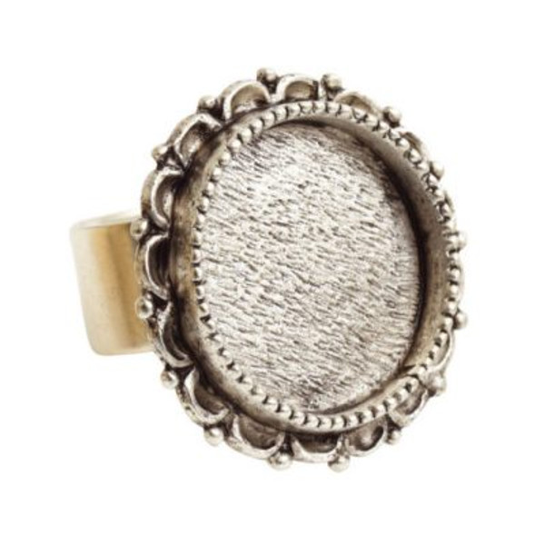 Ring: Adjustable Ornate Circle by Nunn Design | 1 Each