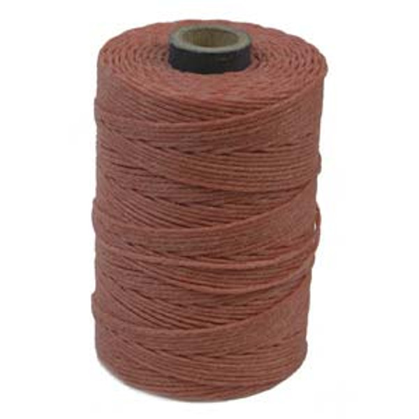 Irish Waxed Linen 4 ply - Salmon