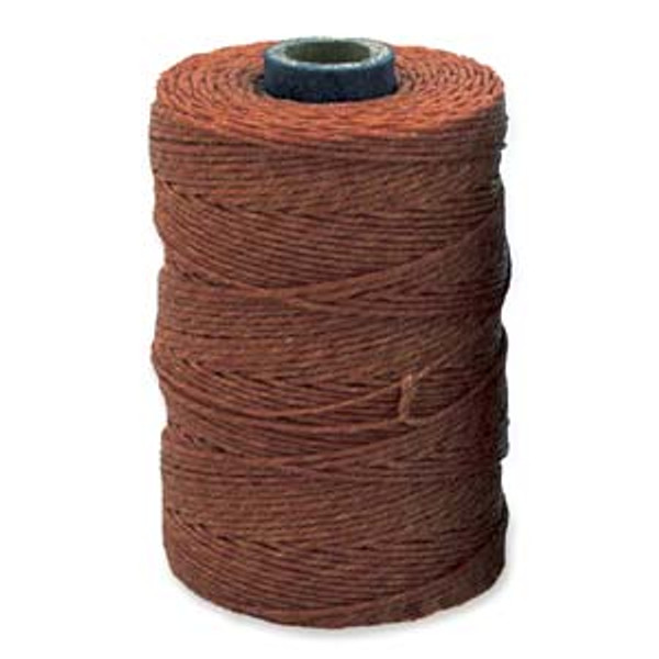 Irish Waxed Linen 4 ply - Dark Rust