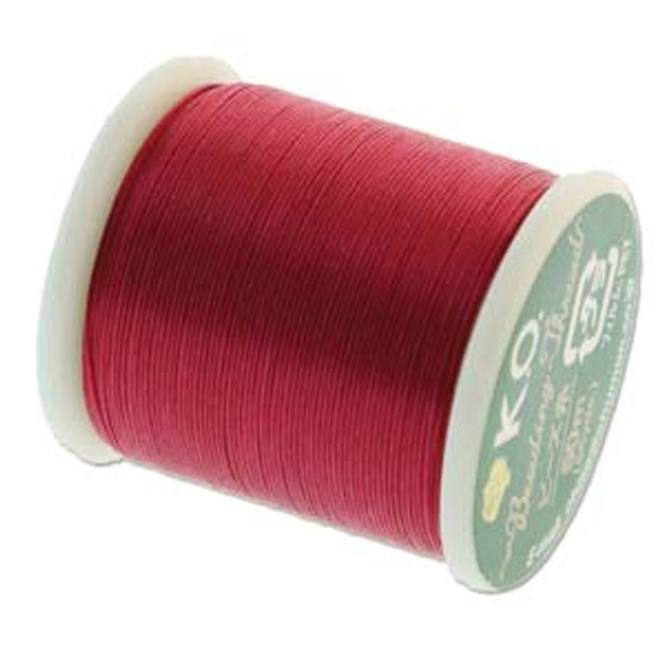 KO Beading Thread - Scarlet Pink