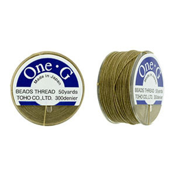 One-G Beading Thread - Sand Ash