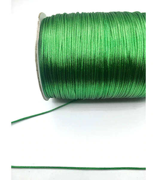 Satin Cord - Emerald Green