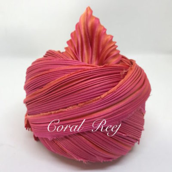 Shibori Ribbon - Coral Reef